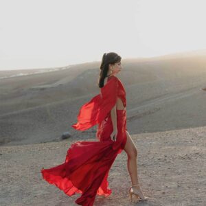 Robe magnétique rouge - desert - Mary Antoinette