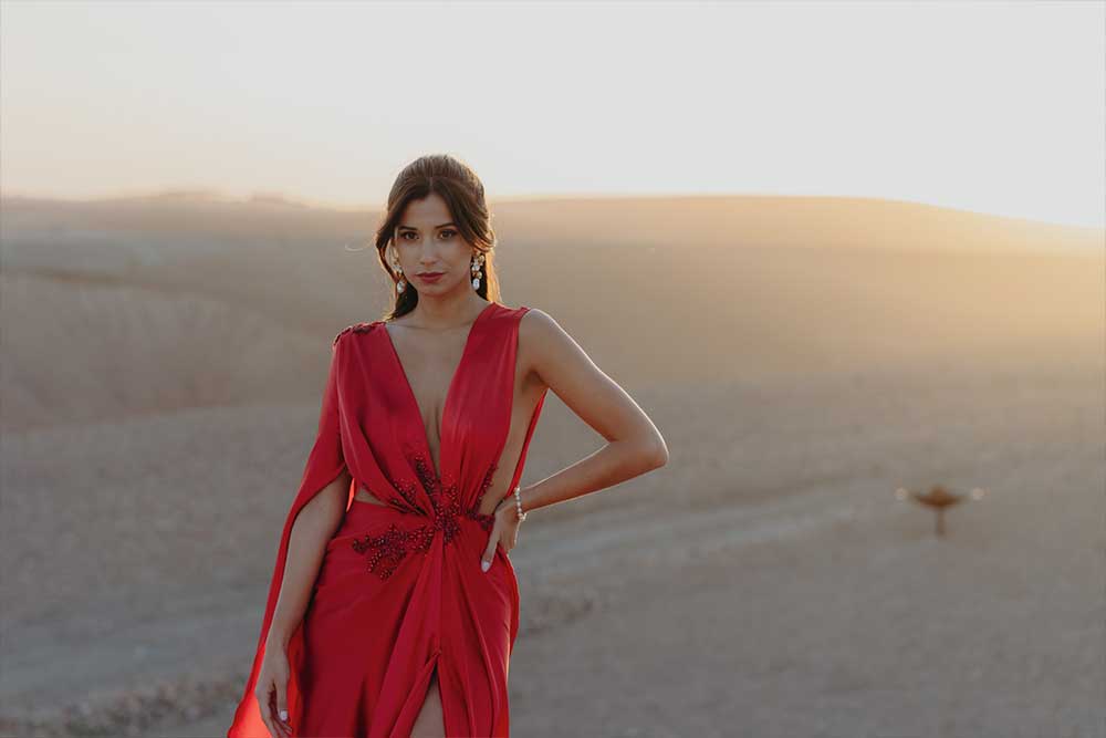 Robe-rouge-MA Robe magnétique rouge - desert - Mary Antoinette
